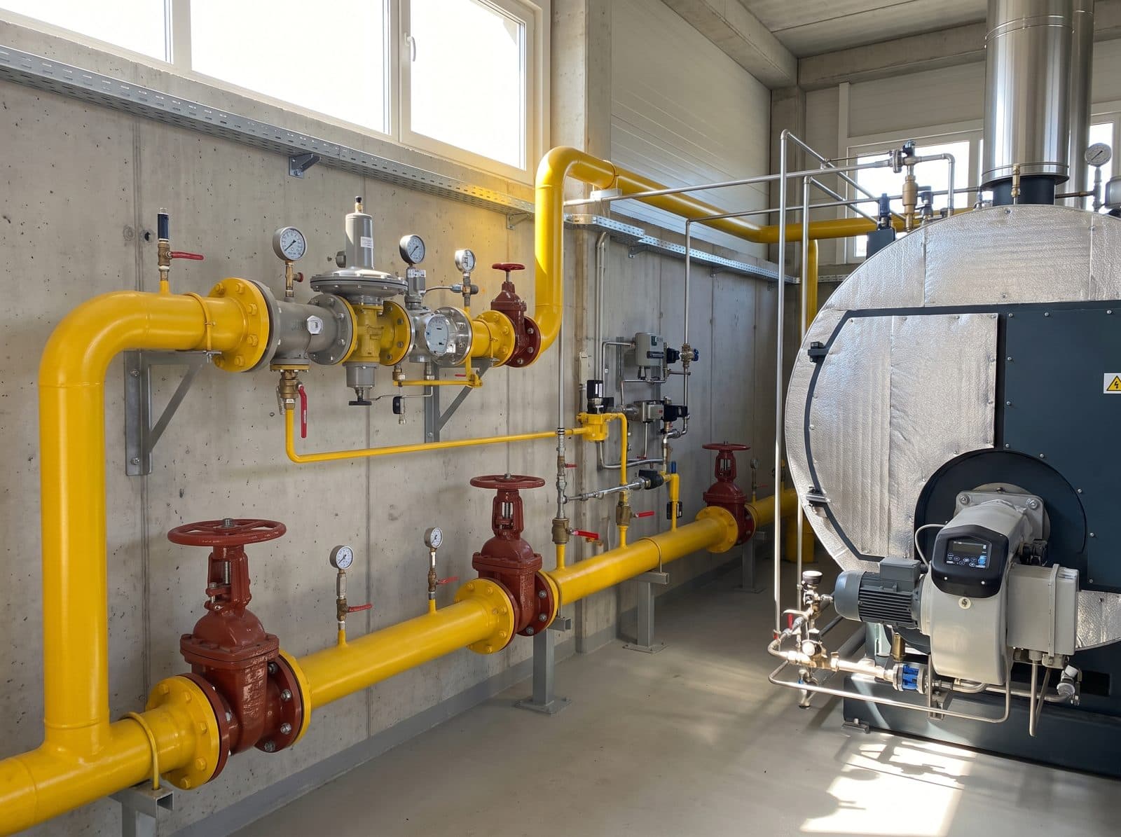 Doğalgaz Tesisatı — Dem-A Mühendislik saha uygulaması